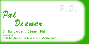 pal diener business card